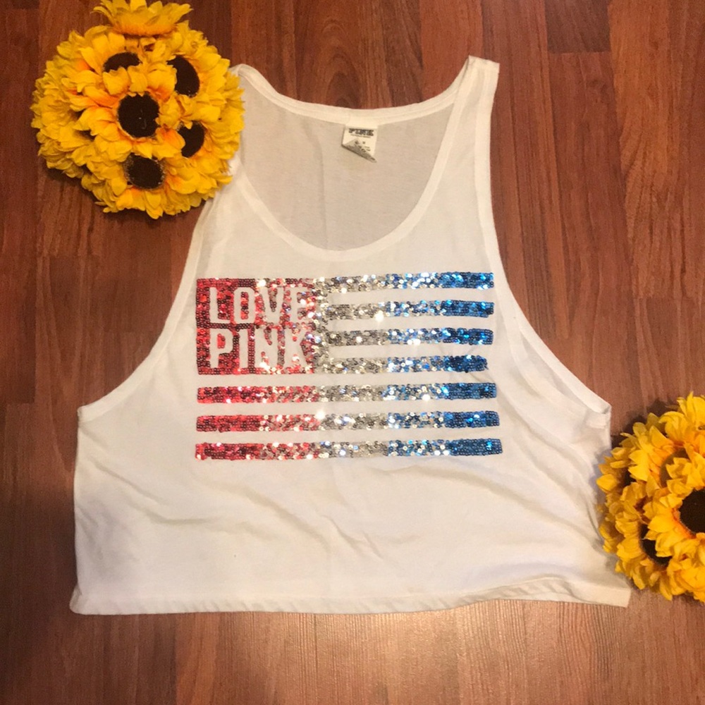 Love Pink Sequin Tank